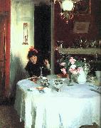 John Singer Sargent The Breakfast Table oil painting picture wholesale